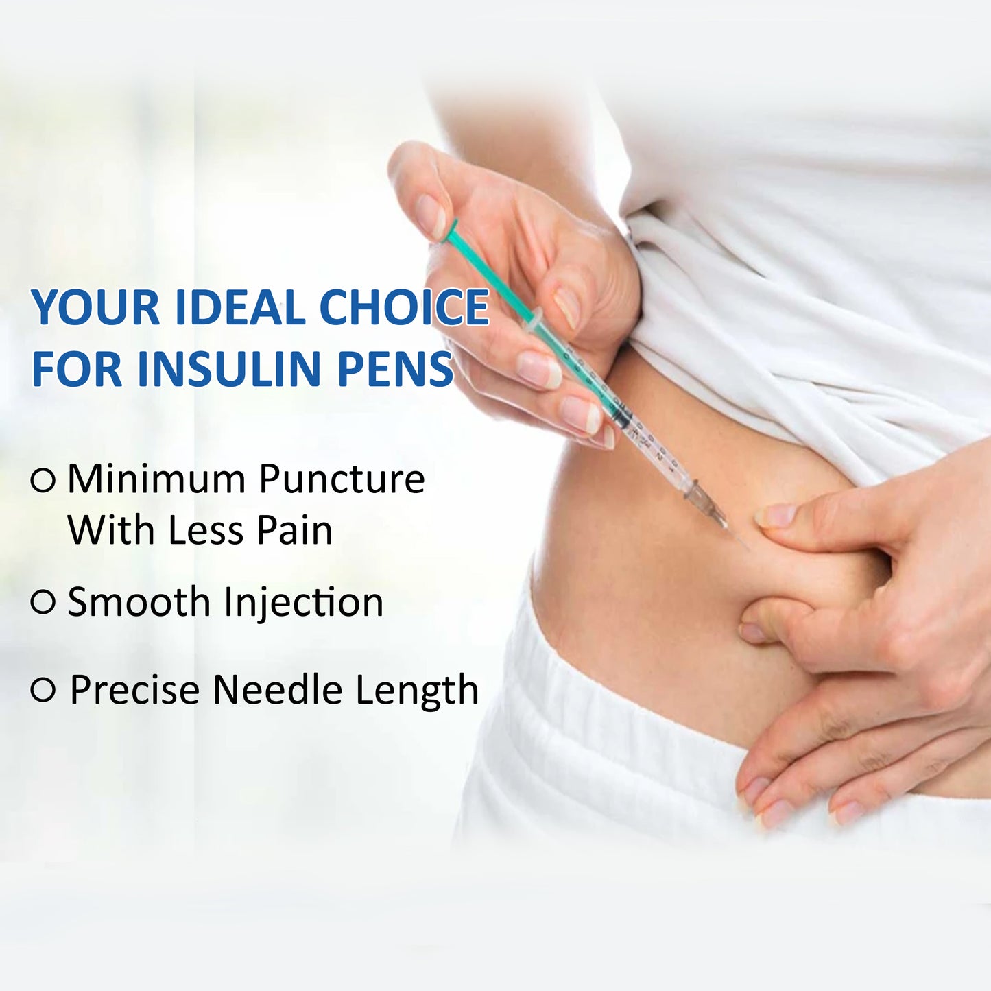 4mm 34G Micro-Click Universal Insulin Pen Needles