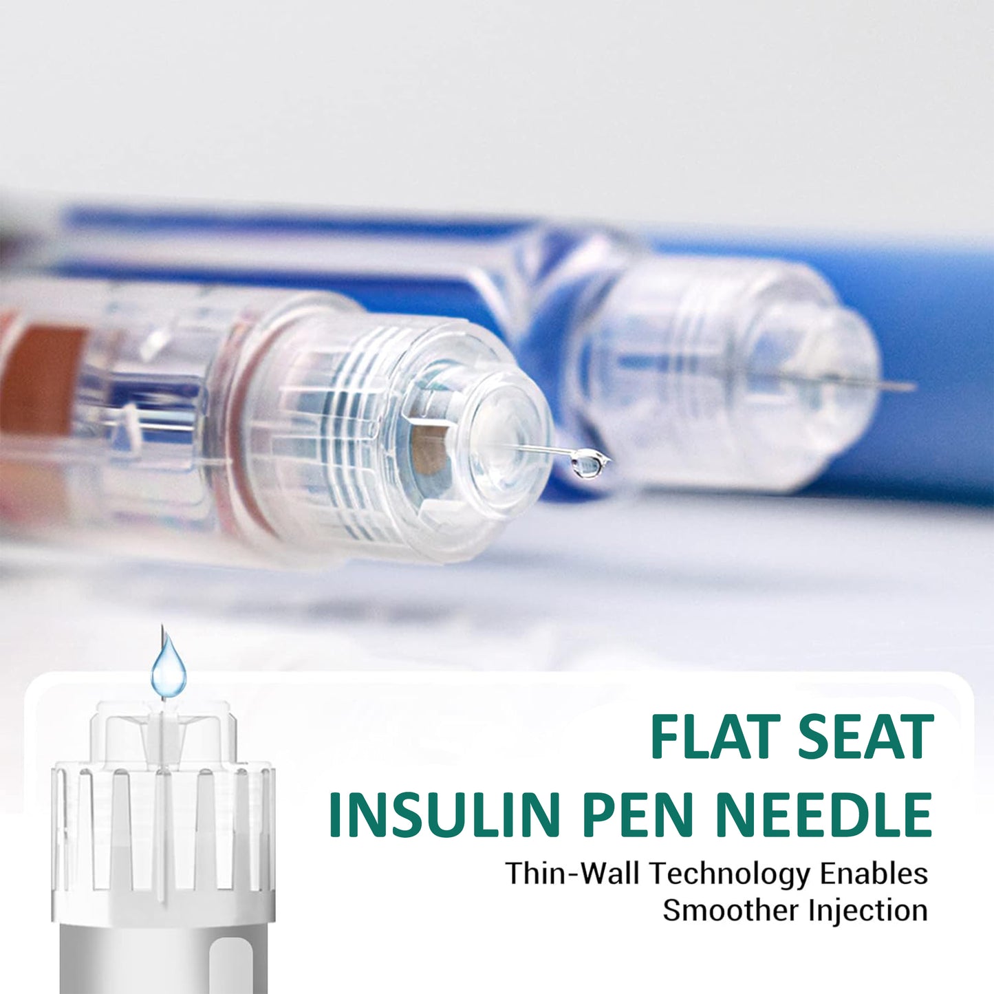Aiguilles universelles pour stylo à insuline Micro-Click 6 mm 33G