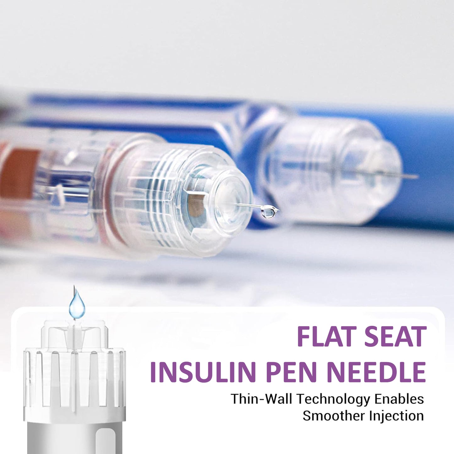 8mm 32G Micro-Click Universal Insulin Pen Needles